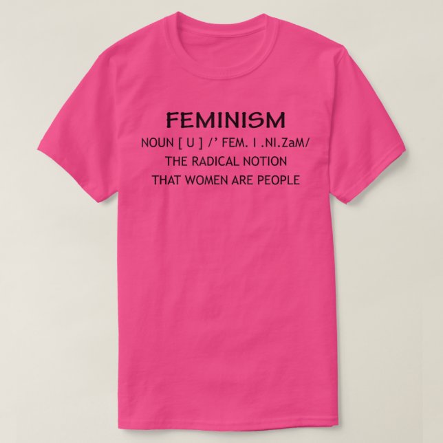 T-shirt Définition du féminisme1097  (Design devant)