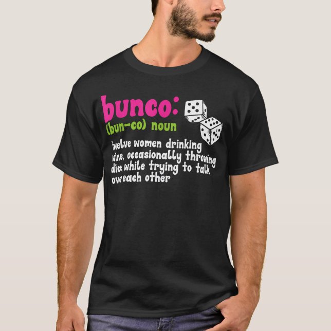 T-shirt Définition du jeu de Bunco (Devant)