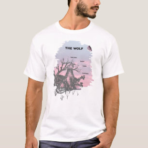T-shirt Définition du loup avec lettres occidentales