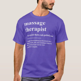 T-shirt Définition du massothérapeute