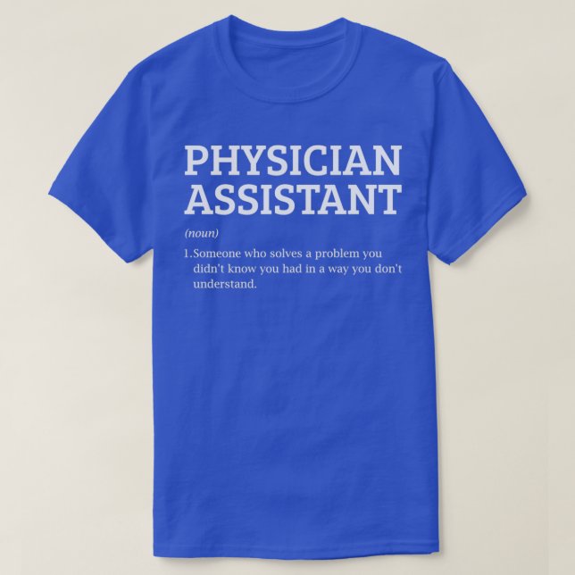 T-shirt Définition du médecin Assistant médical (Design devant)
