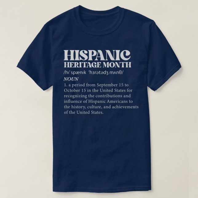 T-shirt Définition du Mois historique national  (Design devant)