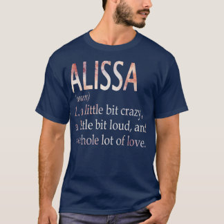 T-shirt Définition du nom de fille Alissa