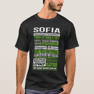 T-shirt Définition du nom de la fille Sofia