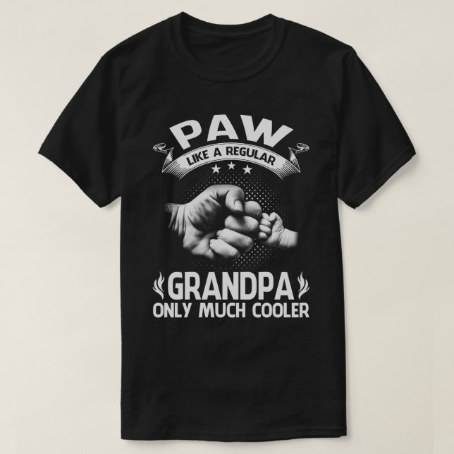 T-shirt Définition du PAW Comme grand-père régulier seulem (Design devant)