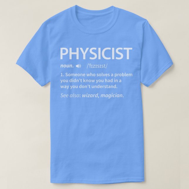 T-shirt Définition du physicien (Design devant)
