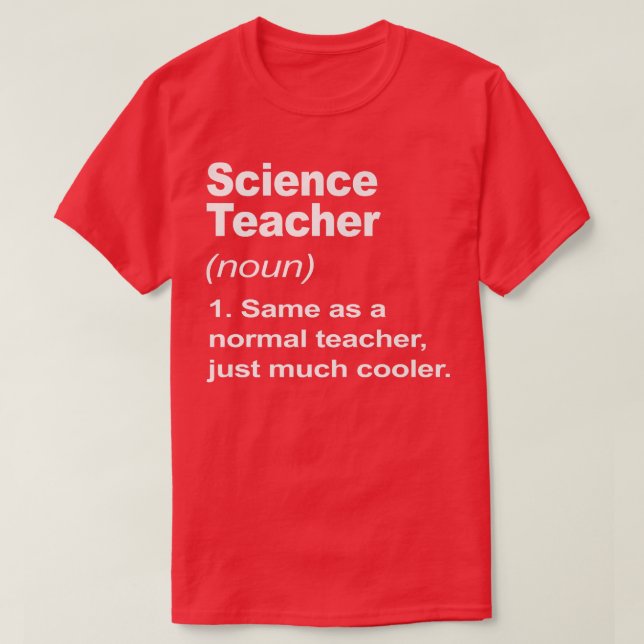 T-shirt Définition Du Professeur De Sciences 2023 Retour À (Design devant)