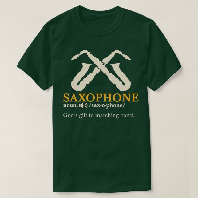 T-shirt Définition du saxophone (Design devant)
