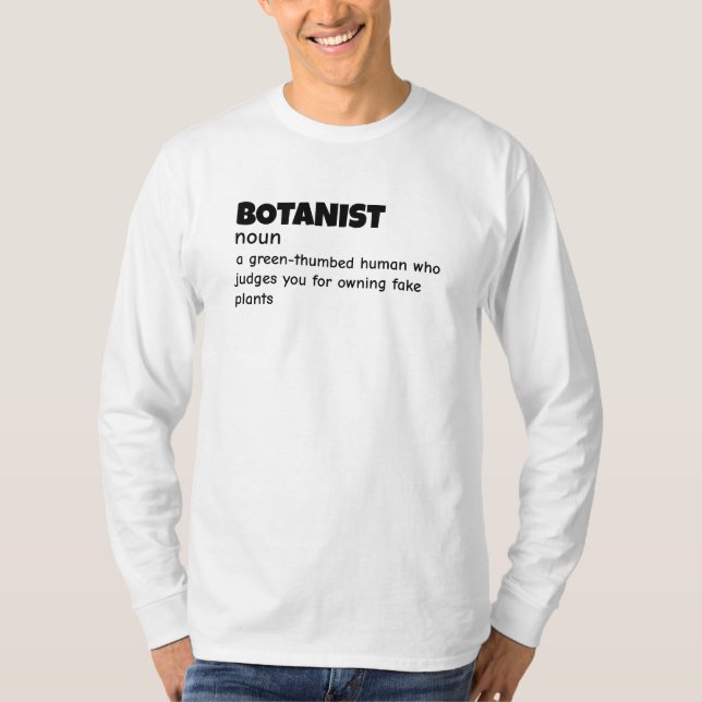 T-shirt Définition du scientifique du pouce vert (Devant)