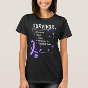 T-shirt définition du survivant du cancer de l'estomac