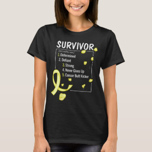 T-shirt définition du survivant du cancer de l'os