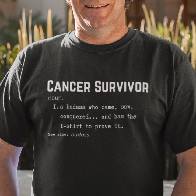 T-shirt Définition du survivant du cancer, sensibilisation (Créateur téléchargé)