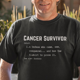 T-shirt Définition du survivant du cancer, sensibilisation