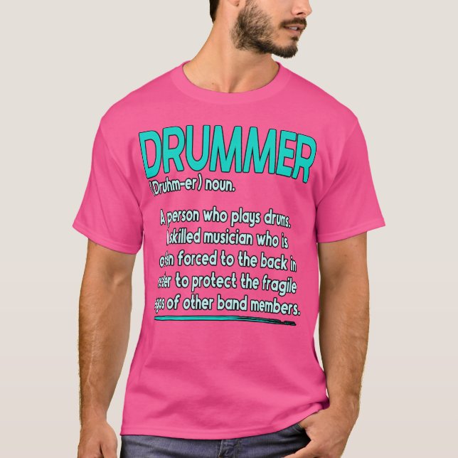 T-shirt Définition du tambour (Devant)