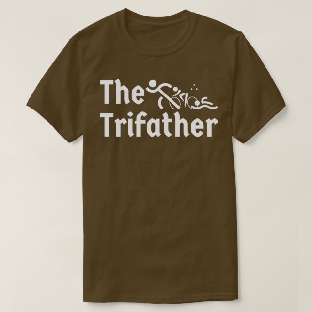 T-shirt Définition du triathlon Meilleur triathlon Papa Je (Design devant)