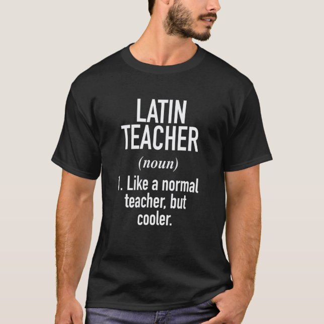 T-shirt Définition d'un professeur de latin (Devant)