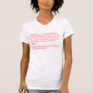 T-shirt Définition d'une chemise de dames de combattant de