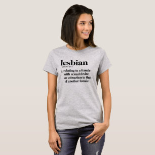 T-shirt Définition lesbienne - Termes LGBTQ définis -
