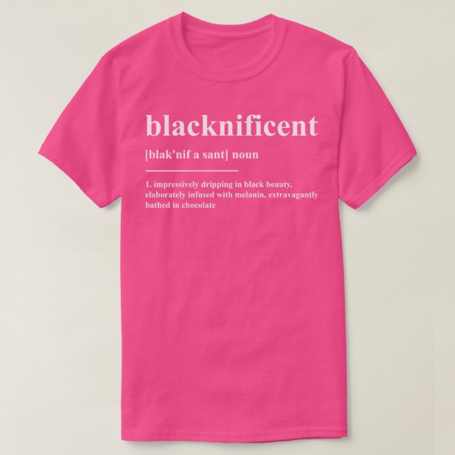 T-shirt Définition magnifique (Design devant)