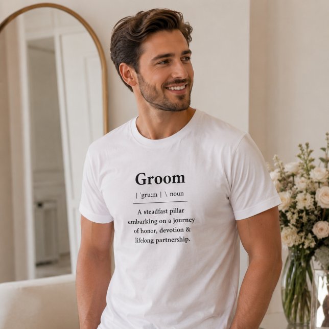 T-Shirt Définition Marié | Cadeau Marié (Créateur téléchargé)