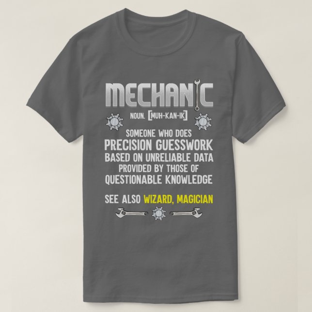 T-shirt Définition mécanique (Design devant)