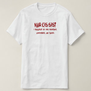 T-shirt Définition Narcissique Avec Humour