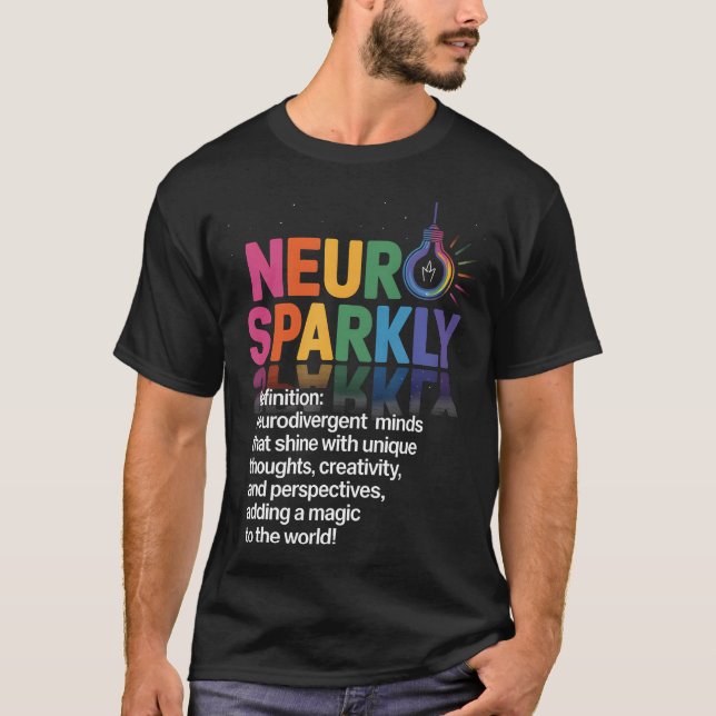 T-shirt Définition Neurosparkly Esprits Créatifs Uniques (Devant)
