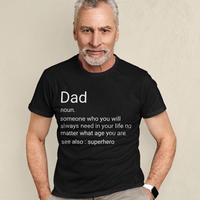 T-shirt Définition papa personnalisée pour papa (Créateur téléchargé)