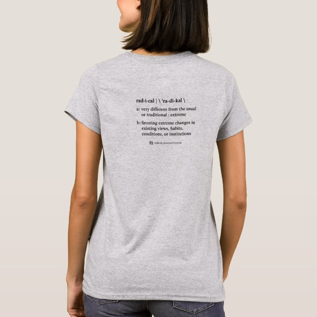 T-shirt Définition Radical (F) (Dos)