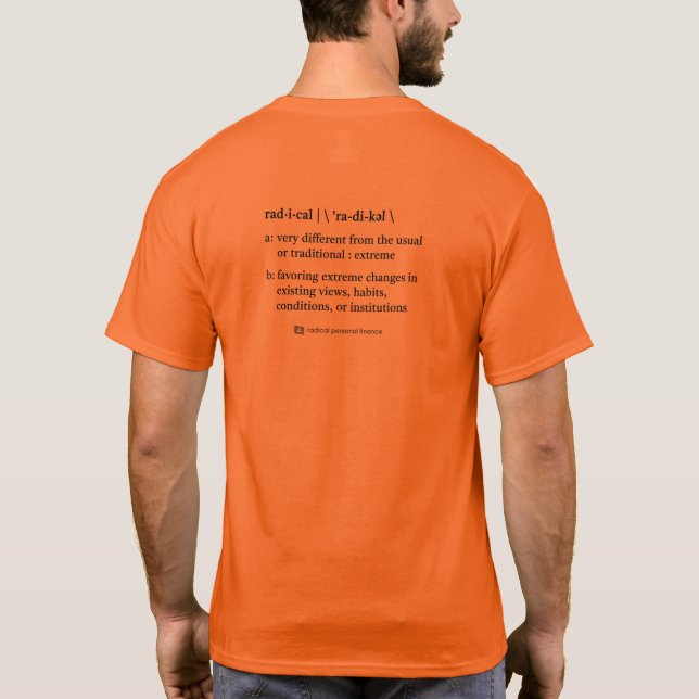 T-shirt Définition Radical (H/F) (Dos)