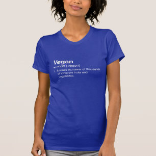 T-shirt Définition végétalienne
