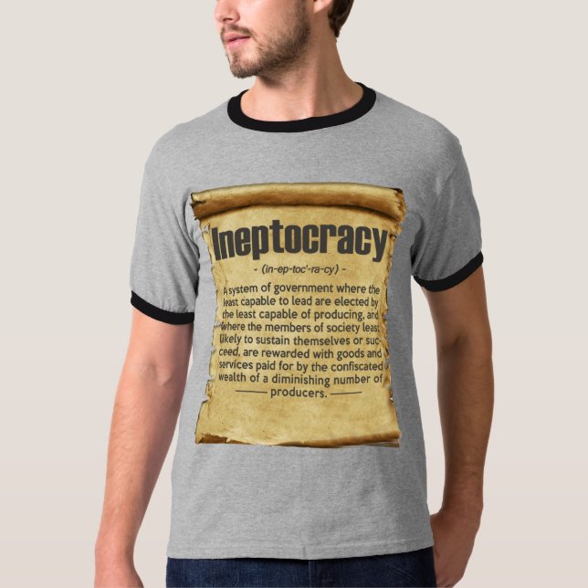 T-shirt Définition vintage d'Ineptocracy (Devant)