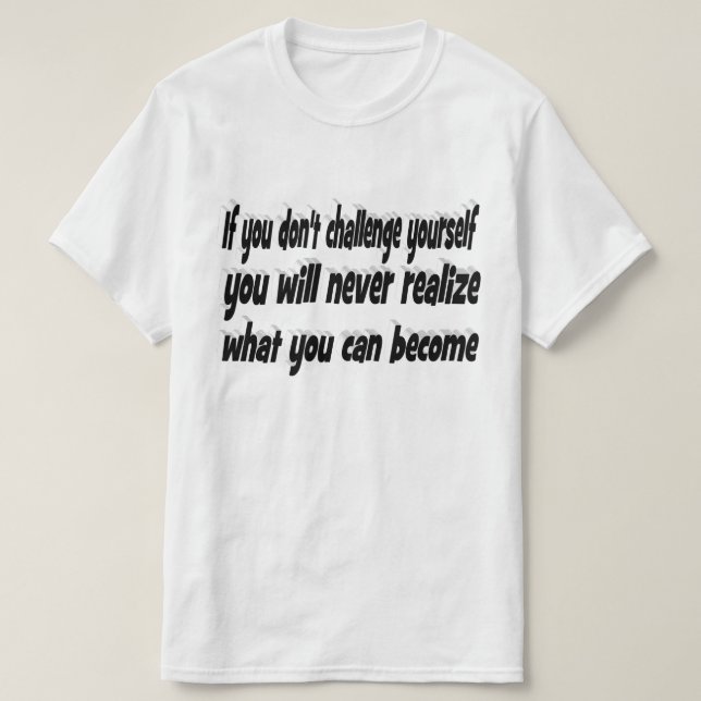 T-shirt Défis-toi Devis Motivationnel (Design devant)