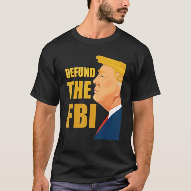 T-shirt Defund the FBI Anti FBI Corruption American Flag (Devant)