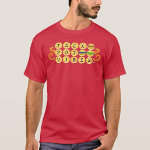 T-shirt Dégageant des VIBES DE JACKPOT avec Dragon slots L