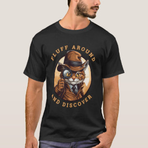T-shirt Dégagez et découvrez le détective de chat mignon e
