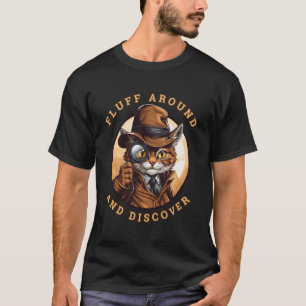 T-shirt Dégagez et découvrez le détective de chat mignon e