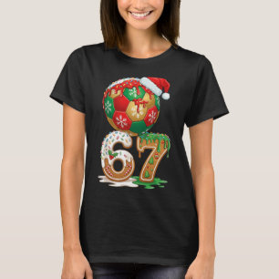 T-shirt Dégoulinade de foot de Noël Numéro 67 Garçons Foot