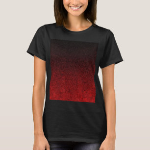 T-shirt Dégradé de Parties scintillant rouge et noire