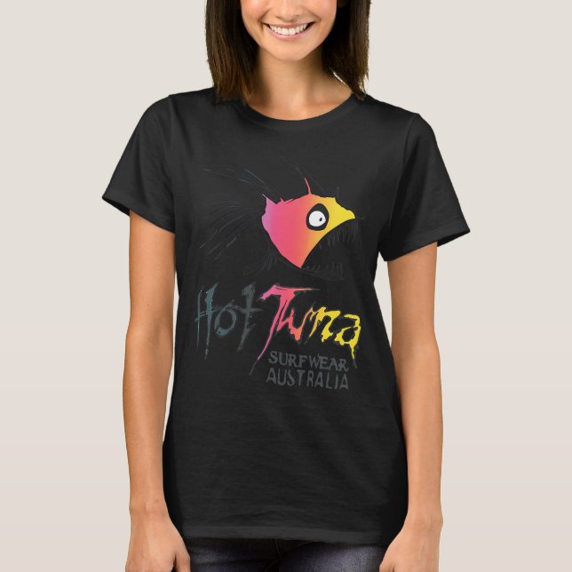 T-shirt Dégradé de poisson agressif Surf (Devant)
