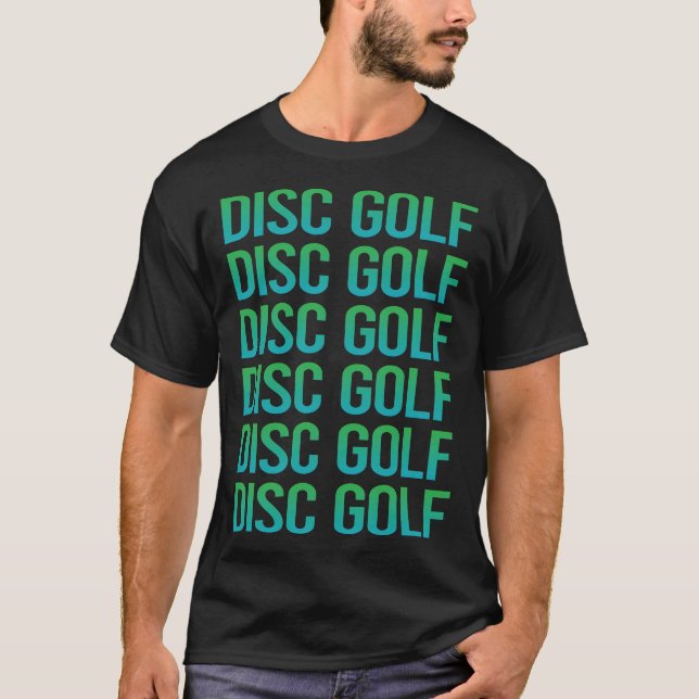T-shirt Dégrader le disque de texte (Devant)