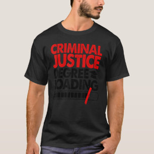 T-shirt Degré de justice pénale Chargement des femmes Cour