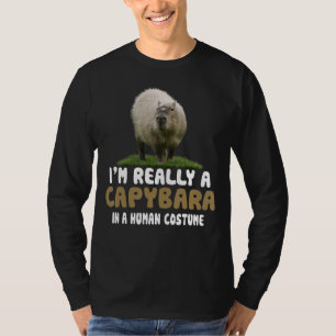 T-shirt Déguisement Capybara Filles Garçons Femmes Rongeur