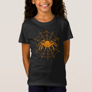 T-Shirt Déguisement d'araignée et de toile orange Hallowee