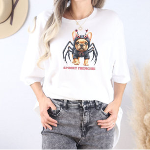 T-shirt Déguisement d'araignée Frenchie chiot Halloween 