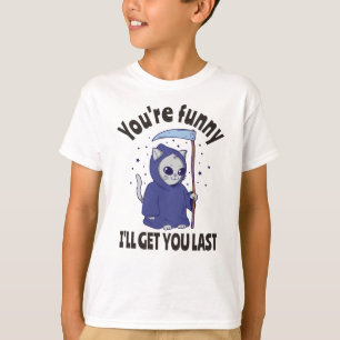 T-shirt Déguisement de chat de la Faucheuse drôle pour Hal