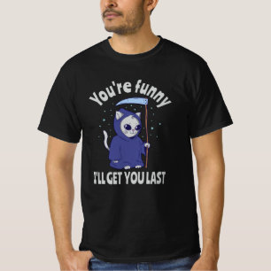 T-shirt Déguisement de chat de la Faucheuse drôle pour Hal
