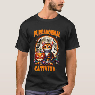 T-shirt Déguisement de chat paresseux d'Halloween d'activi