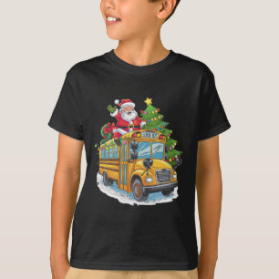 T-shirt Déguisement de conducteur de bus scolaire en sapin