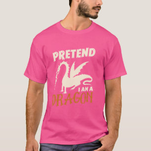 T-shirt Déguisement de dragon je prétends être un dragon